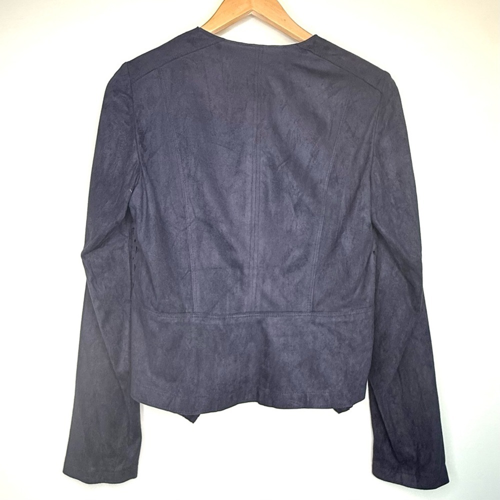 Bianca Ramona Faux Suede Open Blazer – Flower Blues – German Brand - 36 – NWT - Picture 4 of 7